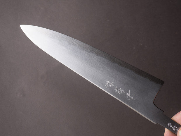 Sakai Kikumori - Tanaka Limited - Aogami Super - So-Bokashi - 210mm Gyuto - No Handle - Tanaka Signed & Dated Tang