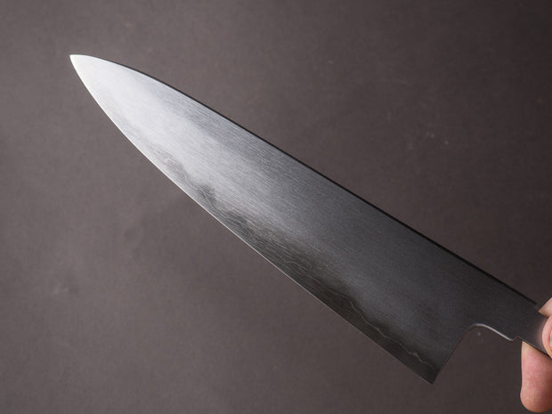 Sakai Kikumori - Tanaka Limited - Aogami Super - So-Bokashi - 210mm Gyuto - No Handle - Tanaka Signed & Dated Tang