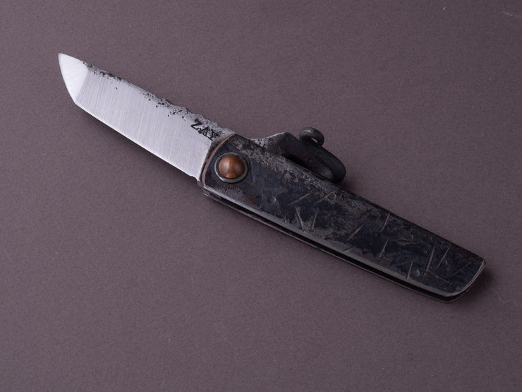 Zay Knives - 1084 Carbon - Higonokami - Tanto Tip