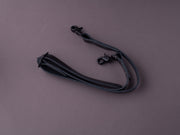Weft & Warp - Leather Strap/Sling for Knife Rolls - Black Leather