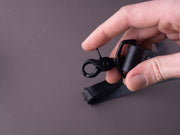Weft & Warp - Leather Strap/Sling for Knife Rolls - Black Leather