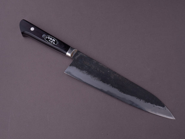 Morihei - Hisamoto - White #1 - Kurouchi - 210mm Gyuto - Pakka Western - Fine Finish