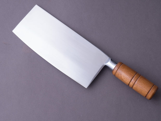 Hitohira - Stainless Clad - 200mm Chinese Cleaver - Beechwood Handle