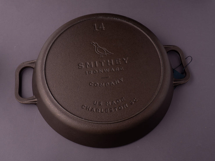 Smithey Cast Iron 14 inch Dual Handle Skillet