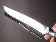 Hitohira - Carving Set - Curved Fork & Carving Knife - Black Pakka Handle