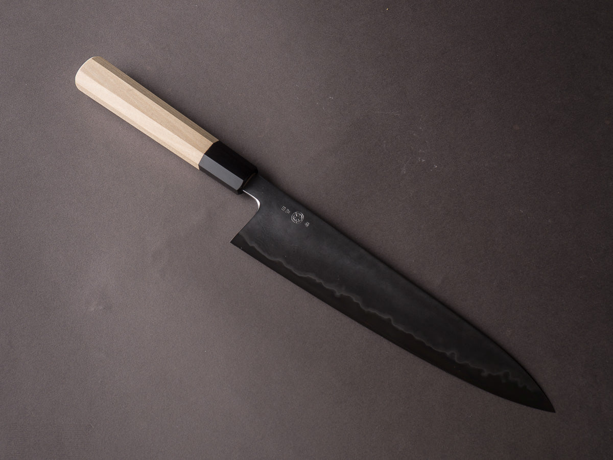 Japanese bone cutting Knife - IKENAMI HAMONO - White steel 1and sof