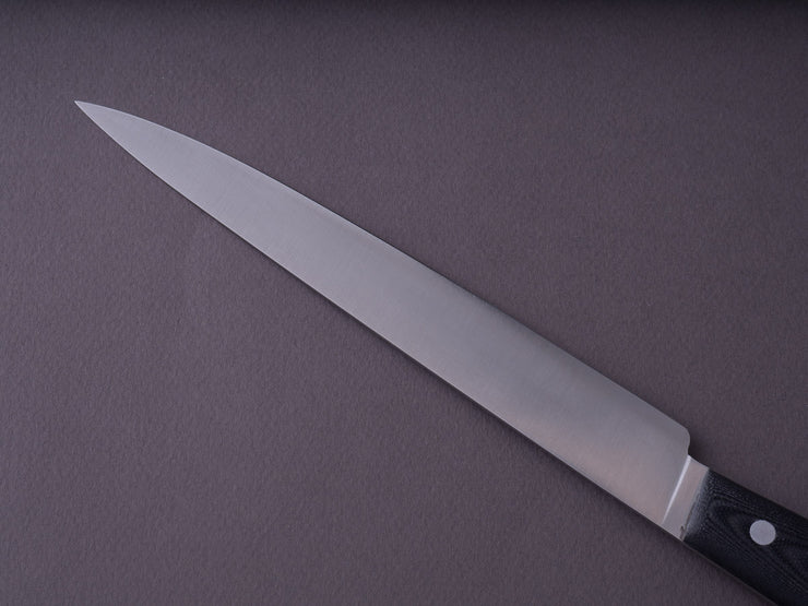 K Sabatier - 200 Range - 14C28N - 10" Slicer - G10 Handle - Leather Sleeve