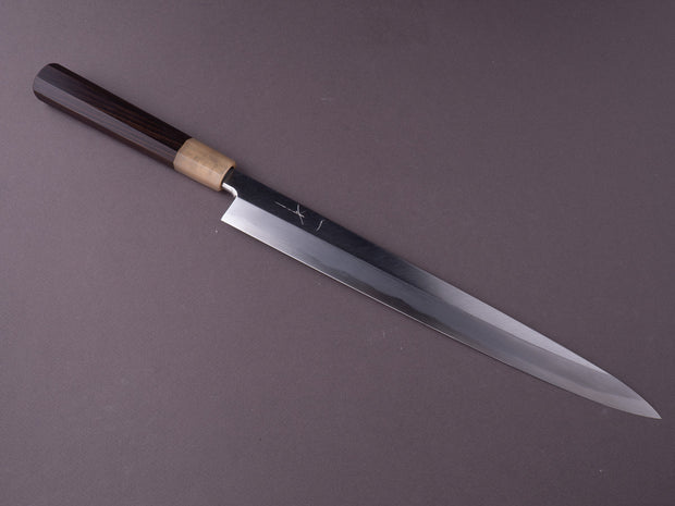 Hitohira - Tanaka x Manzo - White #2 - 300mm Yanagiba - Ebony Handle