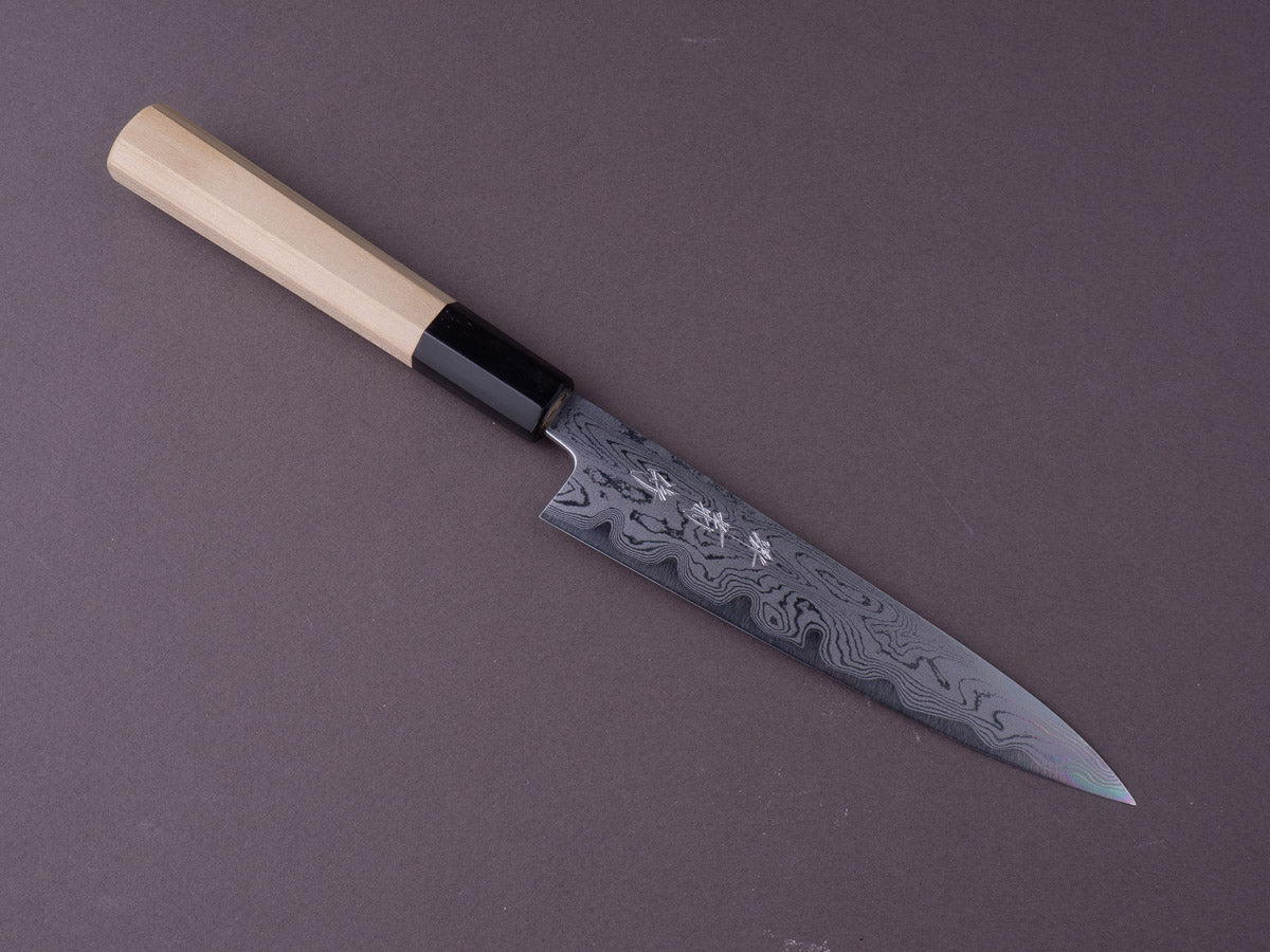 sawaページ Sakai Kikumori - Nakagawa - Blue #1 Damascus - 150mm Petty