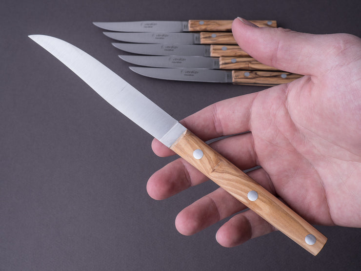 F. Verdier - Ikuzo - Steak/Table Knives - Set of 6 - Olive