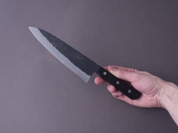 Morihei - Hisamoto - White #1 - Kurouchi - 180mm - Gyuto - Western Handle (No Bolster)