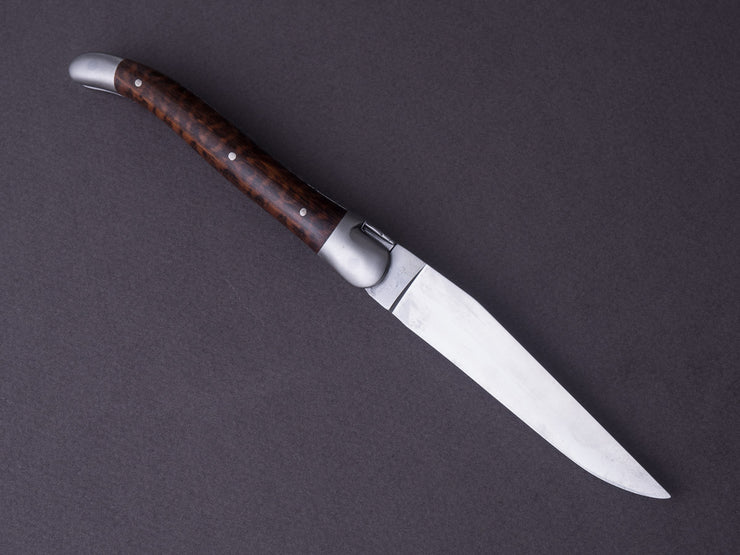 Forge De Laguiole - 11cm Folding Knife - Spring System - Snakewood Handle and Satin Finish