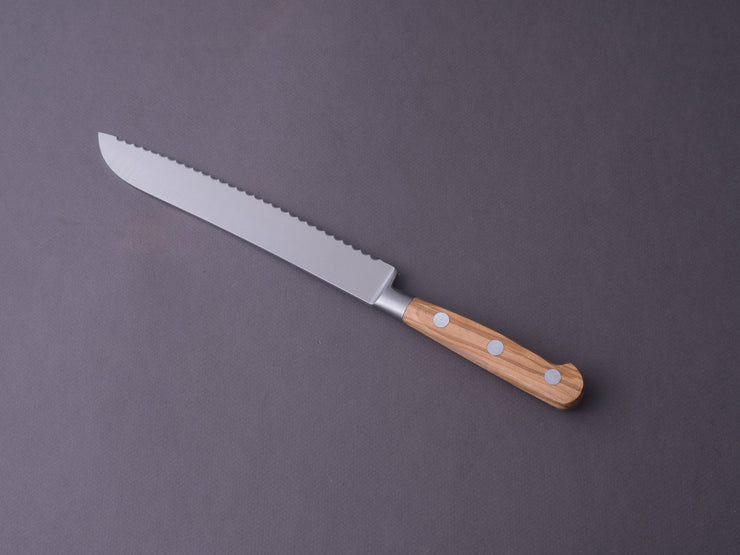 Laguiole Bread Knife Ebony wood with serrated blade