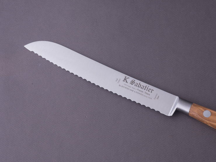 Sabatier Olive Wood Bread Knife 8 High Carbon / Stainless / Stainless  Rivets - Stock Culinary Goods