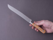 K Sabatier - Authentique INOX - 8" Bread Knife - Olive Wood