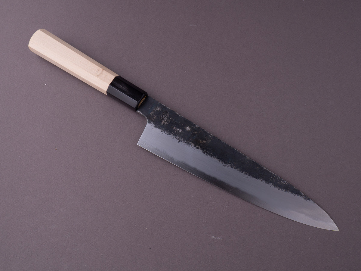 Kiritsuke Gyuto White steel #2 Kurouchi Buffalo Magnolia Handle 200mm –  MUSASHI
