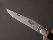 Forge De Laguiole - 12cm Folding Knife - Spring System - Ebony Handle and Satin Finish