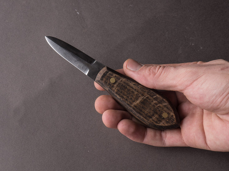 Jordan Kepler Jordan Kepler - 80crv2 - Oyster Knife - Aged Oak Handle – Strata
