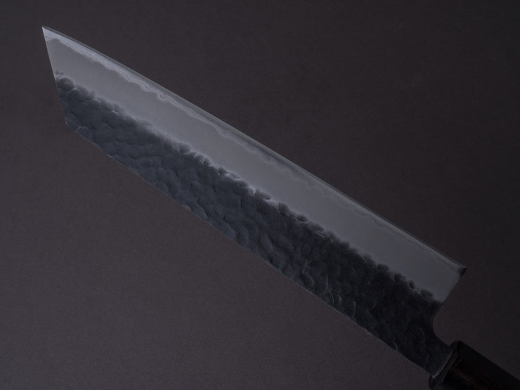 Hitohira - Futana - Super Blue - Kurouchi Tsuchime - 210mm Kiritsuke Gyuto - Cherry Handle