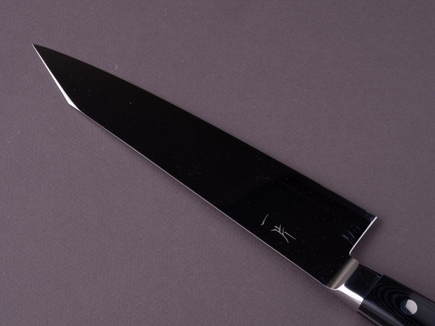 Hitohira - FJ SG2 - 210mm Kiritsuke Gyuto - Western Linen Micarta Handle - Mirror Polished