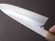 Hitohira - Togashi x Kyuzo - White #1 - Hakumon Mizu Honyaki - 240mm Gyuto - Taihei Masur Birch Handle - #047