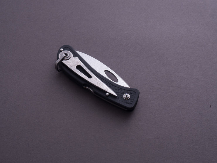 Boye - Folding Boating Knife - Pointed Tip - Lever Lock - Black