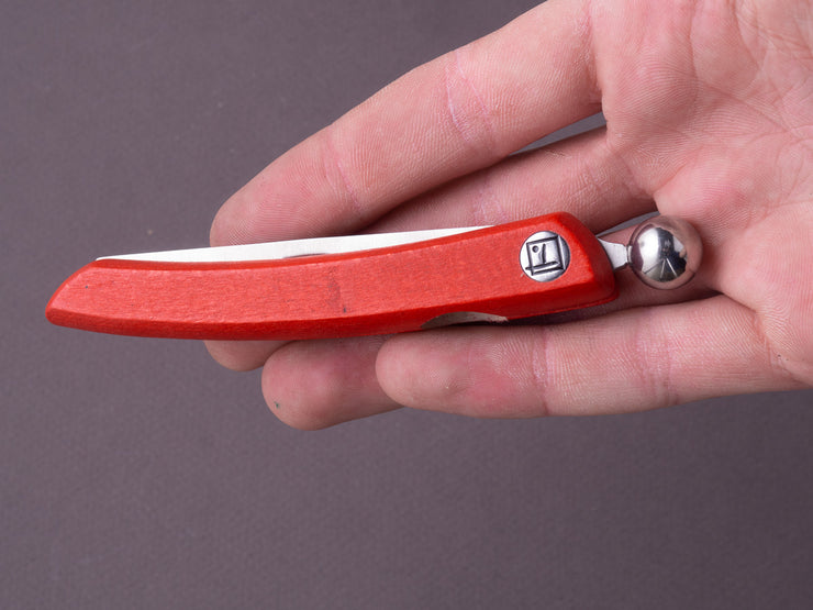 Facosa - Folding Knife - Le Thiers - 100mm Child Sphere - Red Handle