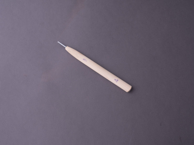 Morihei - Kikuyu - Cho-Koku-Tou 3mm Wood Carving Knife (Maru)
