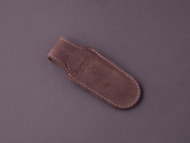 lionSTEEL - Magnetic Leather Sheath /w Clip - Brown