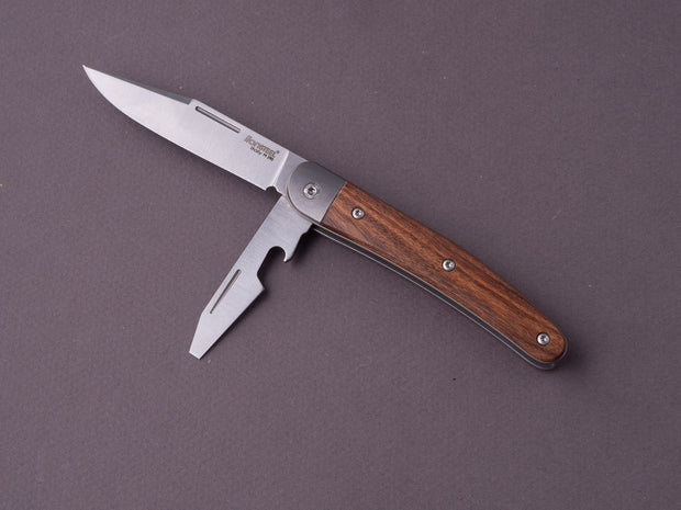 lionSTEEL - Folding Knife - Jack 2 Piece - 77mm - M390 - Slip Joint - Santos Mahogany