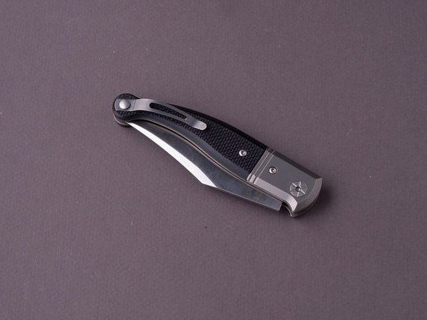 lionSTEEL - Folding Knife - GITANO - 85mm - Niolox - Slip Joint - Black G10