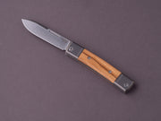 lionSTEEL - Folding Knife - bestMAN - Drop Point - 71mm - M390 - Slip Joint - OIive Wood