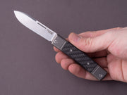 lionSTEEL - Folding Knife - bestMAN - Drop Point - 71mm - M390 - Slip Joint - Carbon Fiber