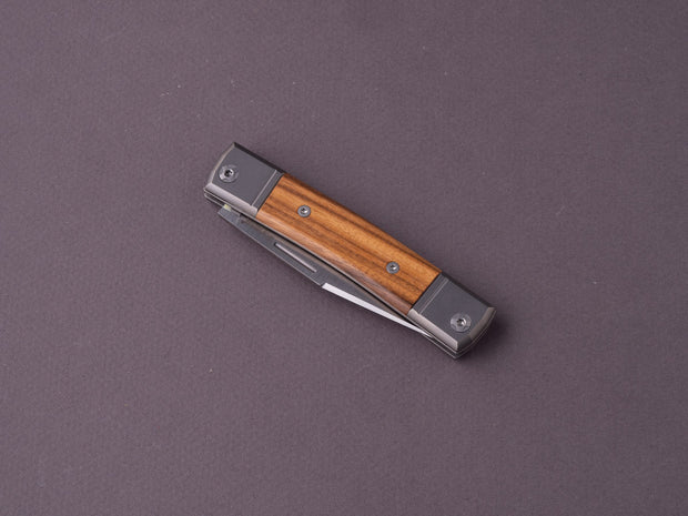 lionSTEEL - Folding Knife - bestMAN - Clip Point - 71mm - M390 - Slip Joint - Santos Mahogany