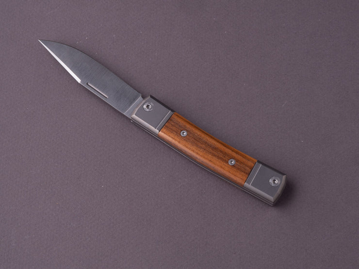 lionSTEEL - Folding Knife - bestMAN - Clip Point - 71mm - M390 - Slip Joint - Santos Mahogany