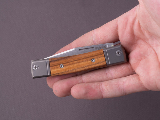 lionSTEEL - Folding Knife - bestMAN - Clip Point - 71mm - M390 - Slip Joint - Santos Mahogany