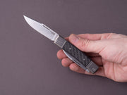 lionSTEEL - Folding Knife - bestMAN - Dual Blade - 71mm - M390 - Slip Joint - Carbon Fiber