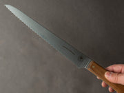 Florentine Kitchen Knives - Bread Knife - Scaled Walnut Handle - Satin Finish