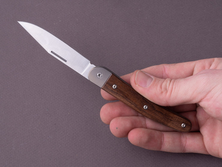 lionSTEEL - Folding Knife - Jack - 77mm - M390 - Slip Joint - Santos Mahogany