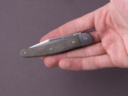 lionSTEEL - Folding Knife - Jack - 77mm - M390 - Slip Joint - Green Canvas Micarta