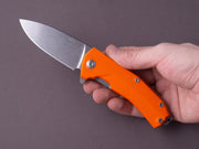 lionSTEEL - Folding Knife - KUR - 87mm - Sleipner - Liner Lock - Orange G10 - Stonewashed