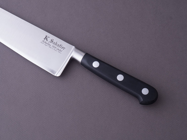 K Sabatier - Authentique 1834 Ltd - Inox - 10" Chef Knife - Leather Sheath