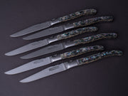 Fontenille-Pataud - Steak Knives - Set of 6 - Laguiole - Mother of Pearl