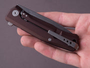 lionSTEEL - Folding Knife - MYTO - 83mm - M390 - Frame Lock - Aluminum Earth Brown - Stonewashed