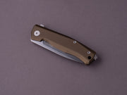 lionSTEEL - Folding Knife - MYTO - 83mm - MYTO - M390 - Frame Lock - Green Aluminum - Stonewashed