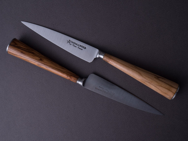 Fontenille-Pataud - Steak/Table Knives - Parisian Picnic - Set of 2 - Olivewood Handle