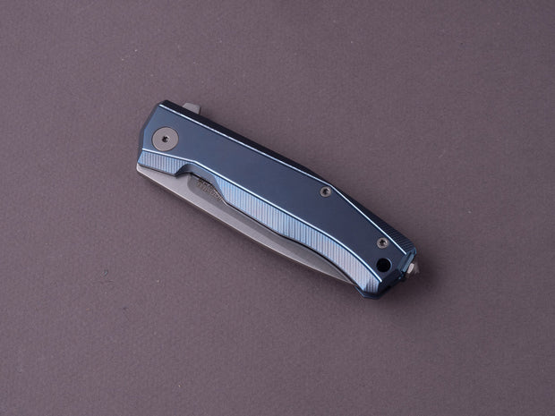lionSTEEL - Folding Knife - Frame Lock - MYTO - M390 - 85mm - Titanium Blue