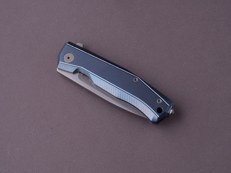 lionSTEEL - Folding Knife - MYTO - 83mm - M390 - Frame Lock - Titanium Blue