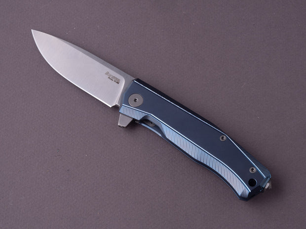 lionSTEEL - Folding Knife - Frame Lock - MYTO - M390 - 85mm - Titanium Blue