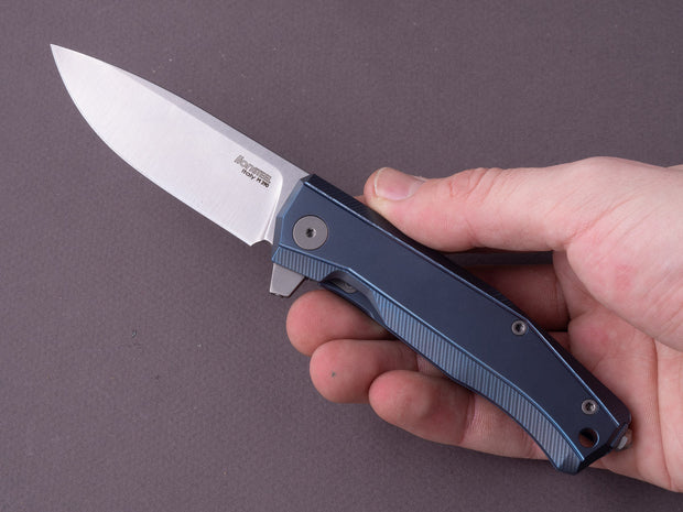lionSTEEL - Folding Knife - Frame Lock - MYTO - M390 - 85mm - Titanium Blue